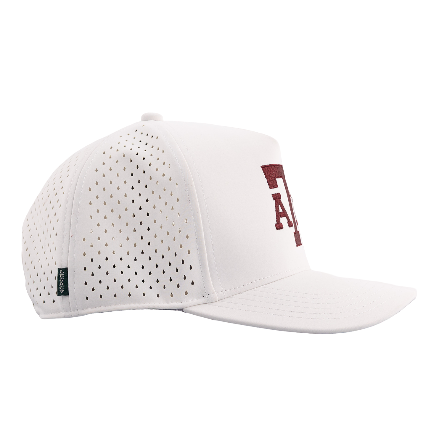 Texas A&M Legacy Youth High Crown Snapback Cap - White