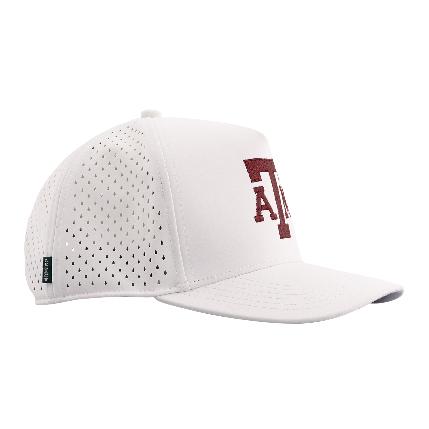 Texas A&M Legacy Youth High Crown Snapback Cap - White