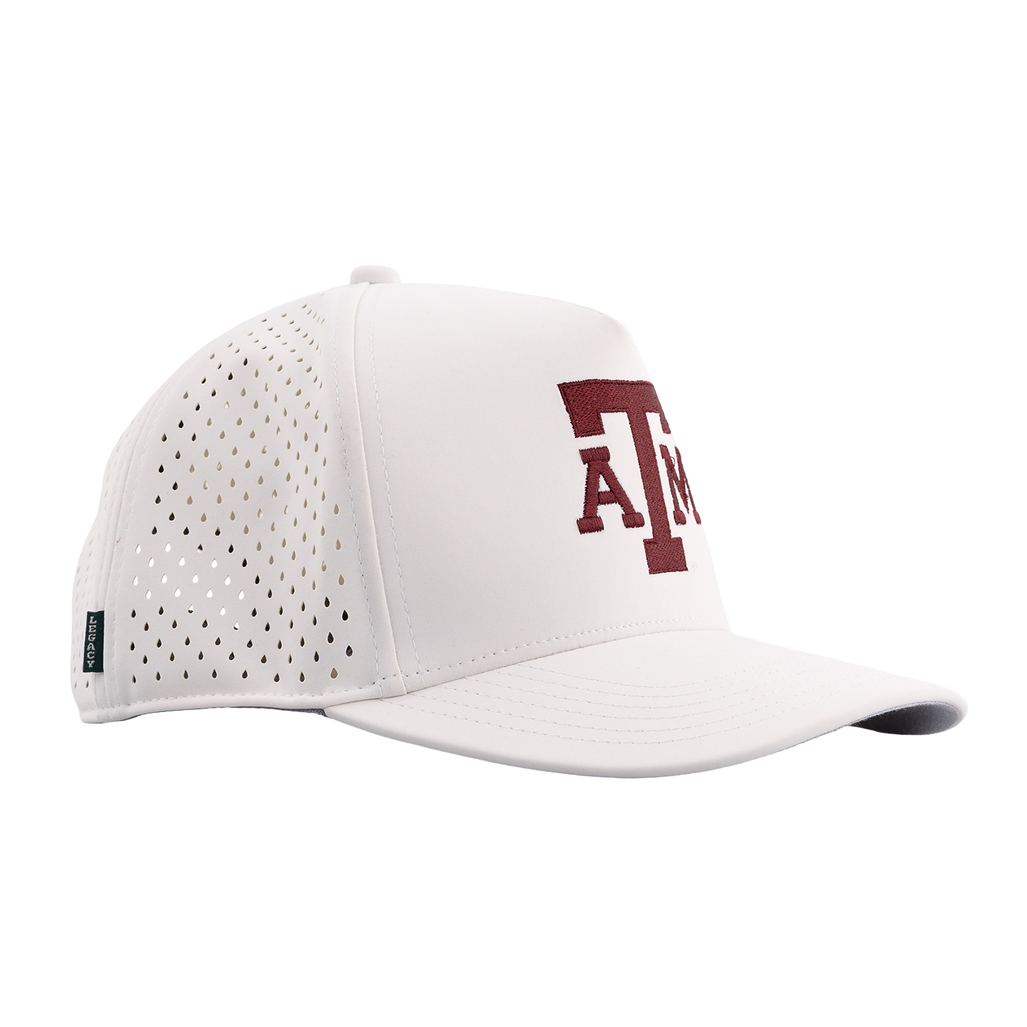 Texas A&M Legacy Youth High Crown Snapback Cap - White