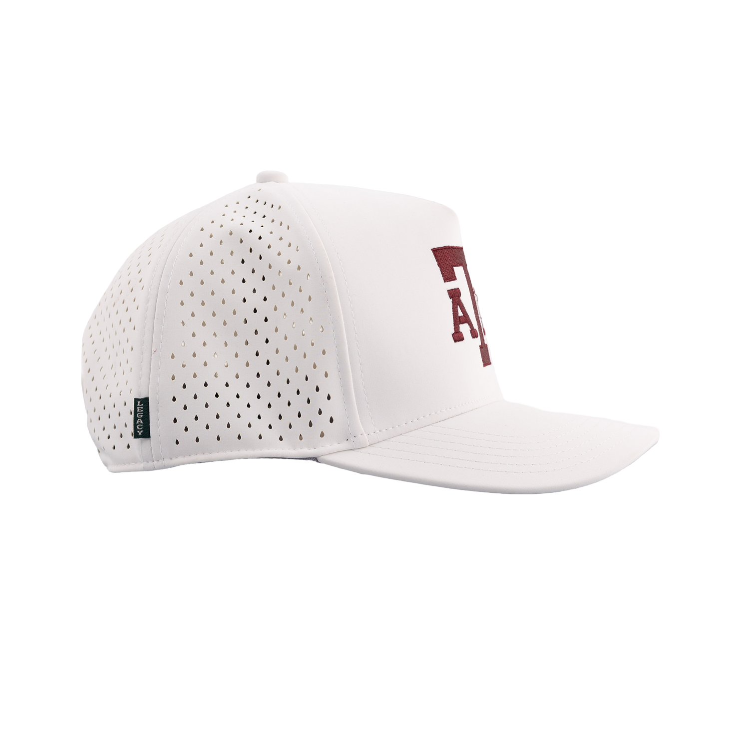 Texas A&M Legacy Youth High Crown Snapback Cap - White