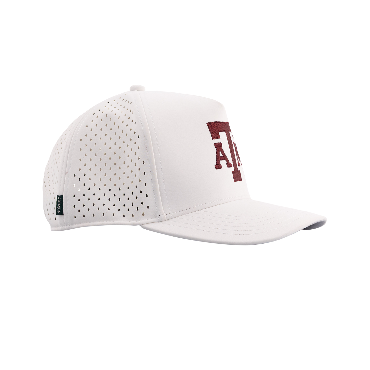 Texas A&M Legacy Youth High Crown Snapback Cap - White