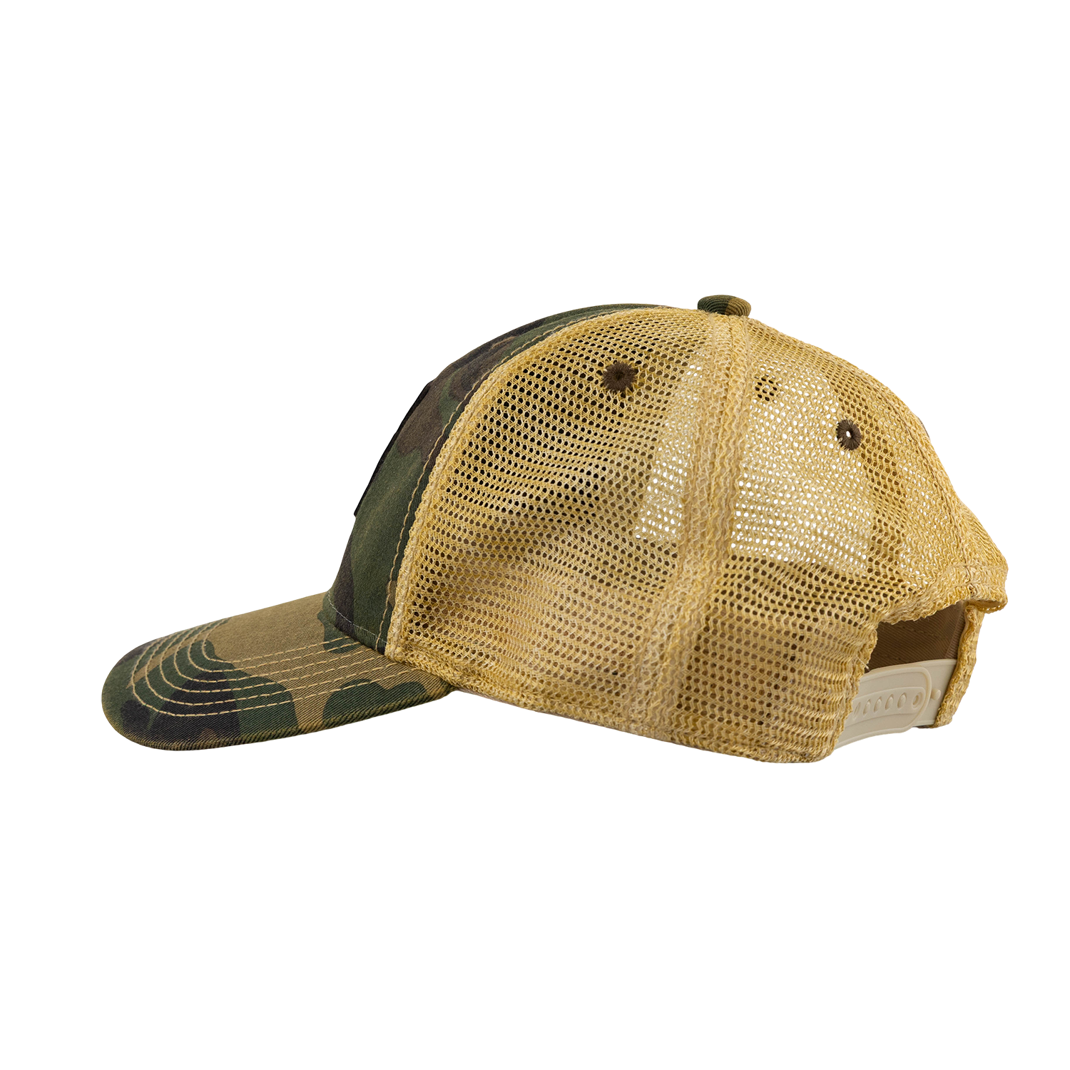 Texas A&M Legacy Youth Leather Patch Cap - Camo