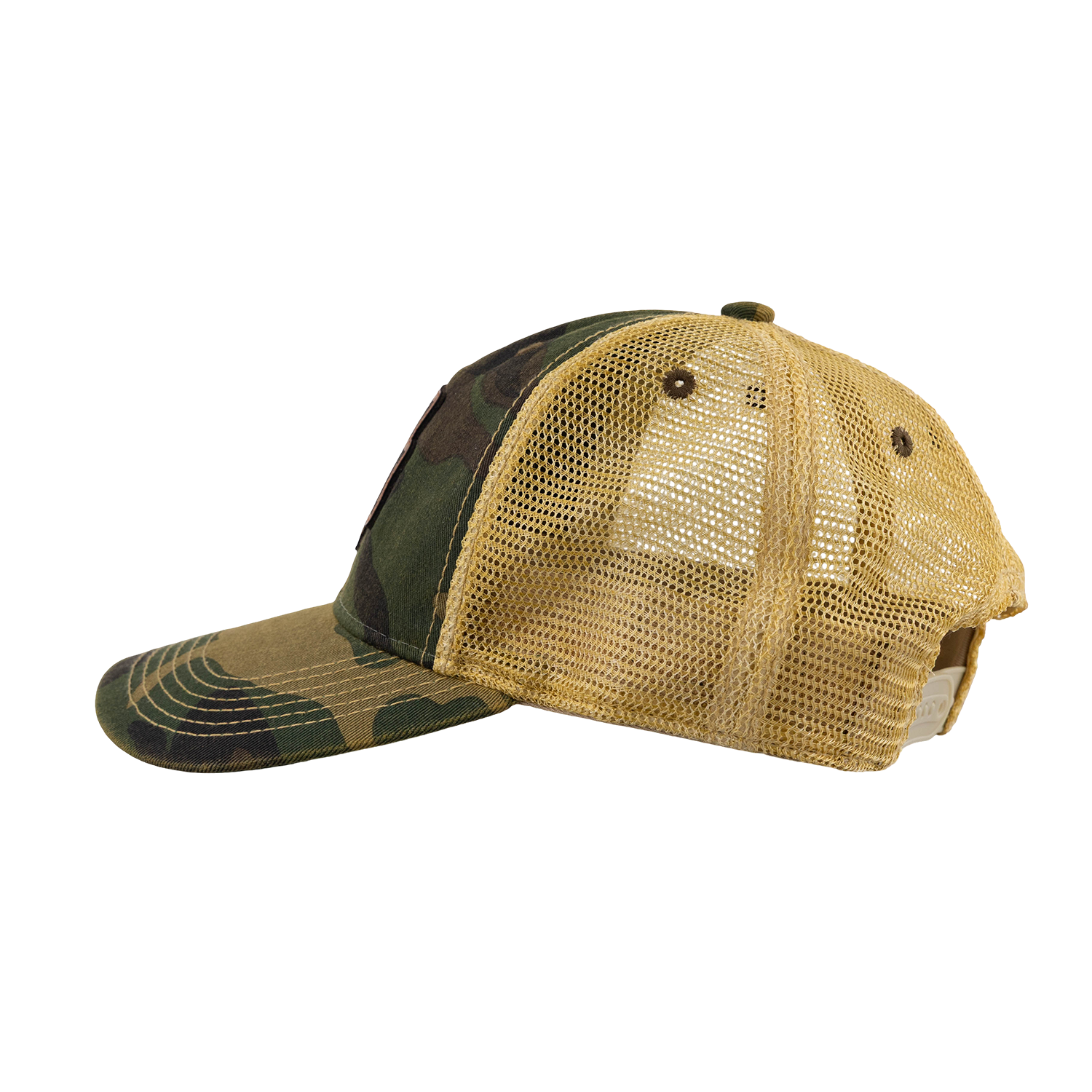 Texas A&M Legacy Youth Leather Patch Cap - Camo