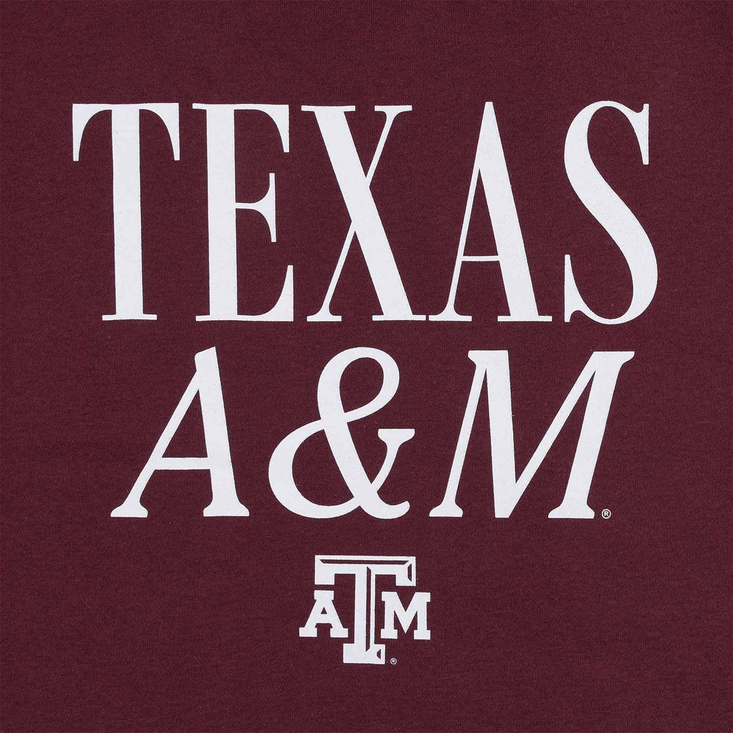 Texas A&M League Cut Off Reverse Fleece Sweatshirt - Maroon