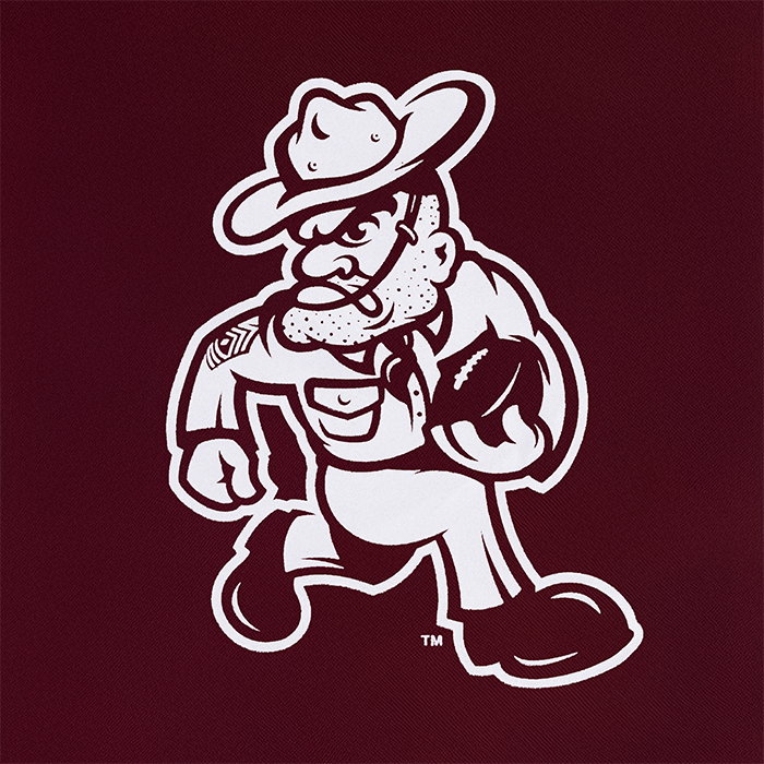 Ol' Sarge Football Drawstring Bag - Maroon