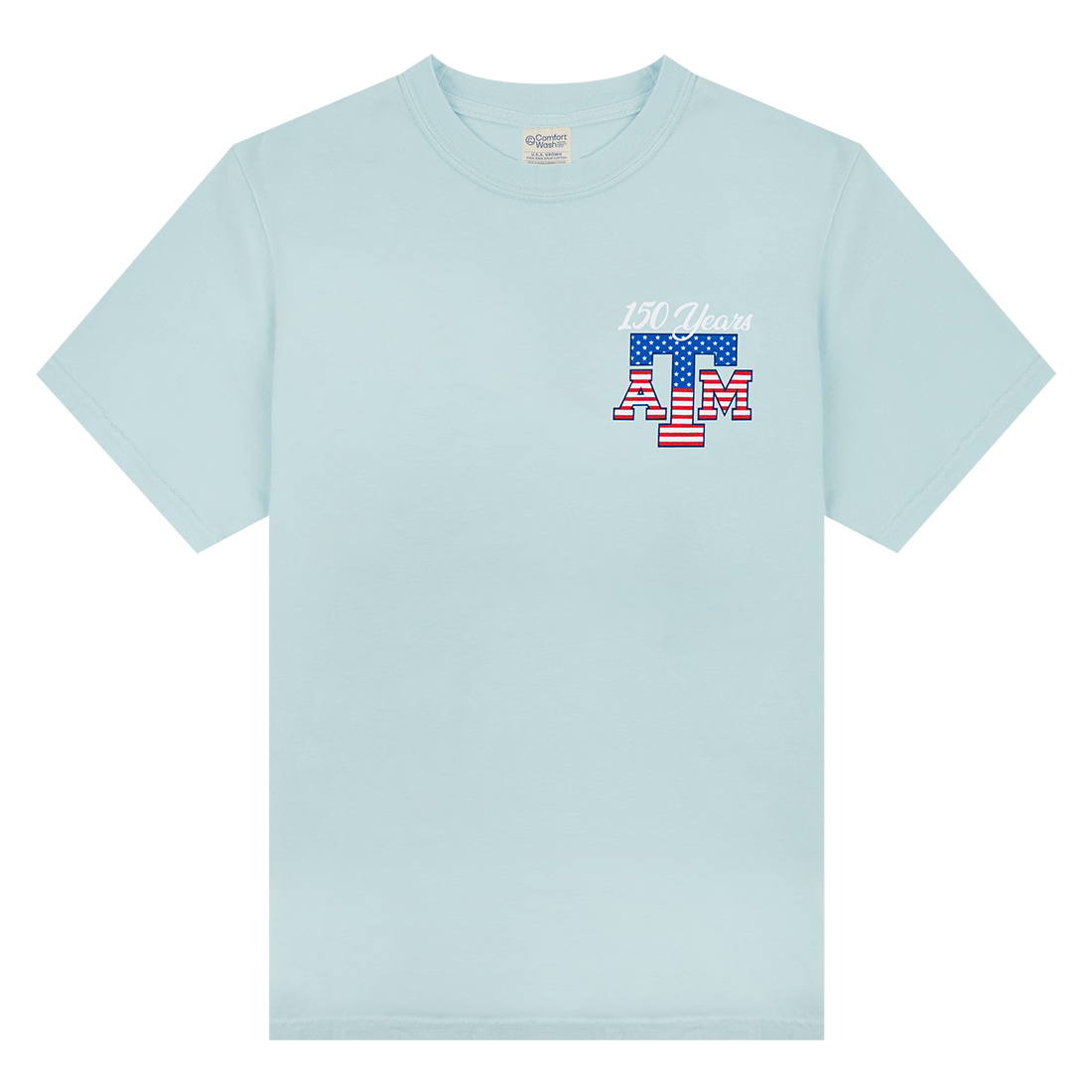 Texas A&M Celebrating 150 Years Soothing Blue T-Shirt