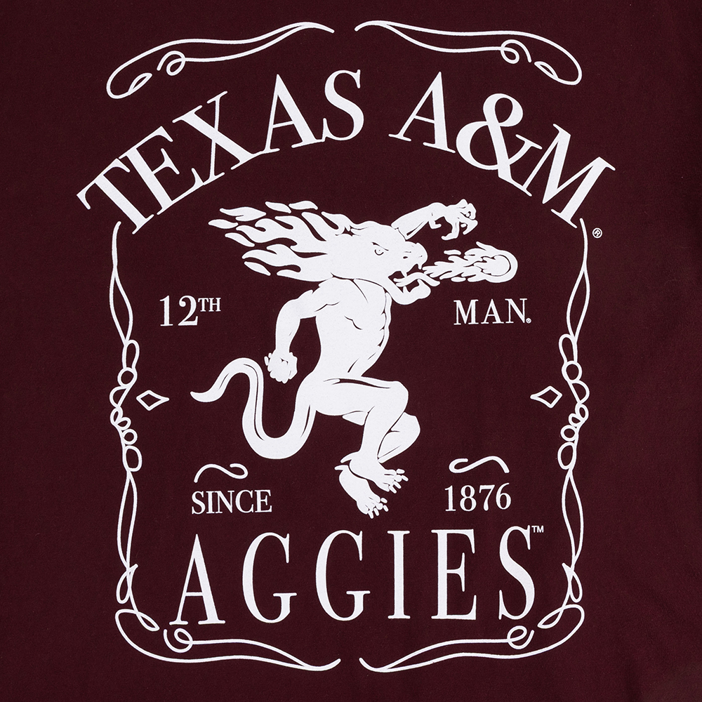 Texas A&M Hanes Aggies Fire T-Shirt - Maroon