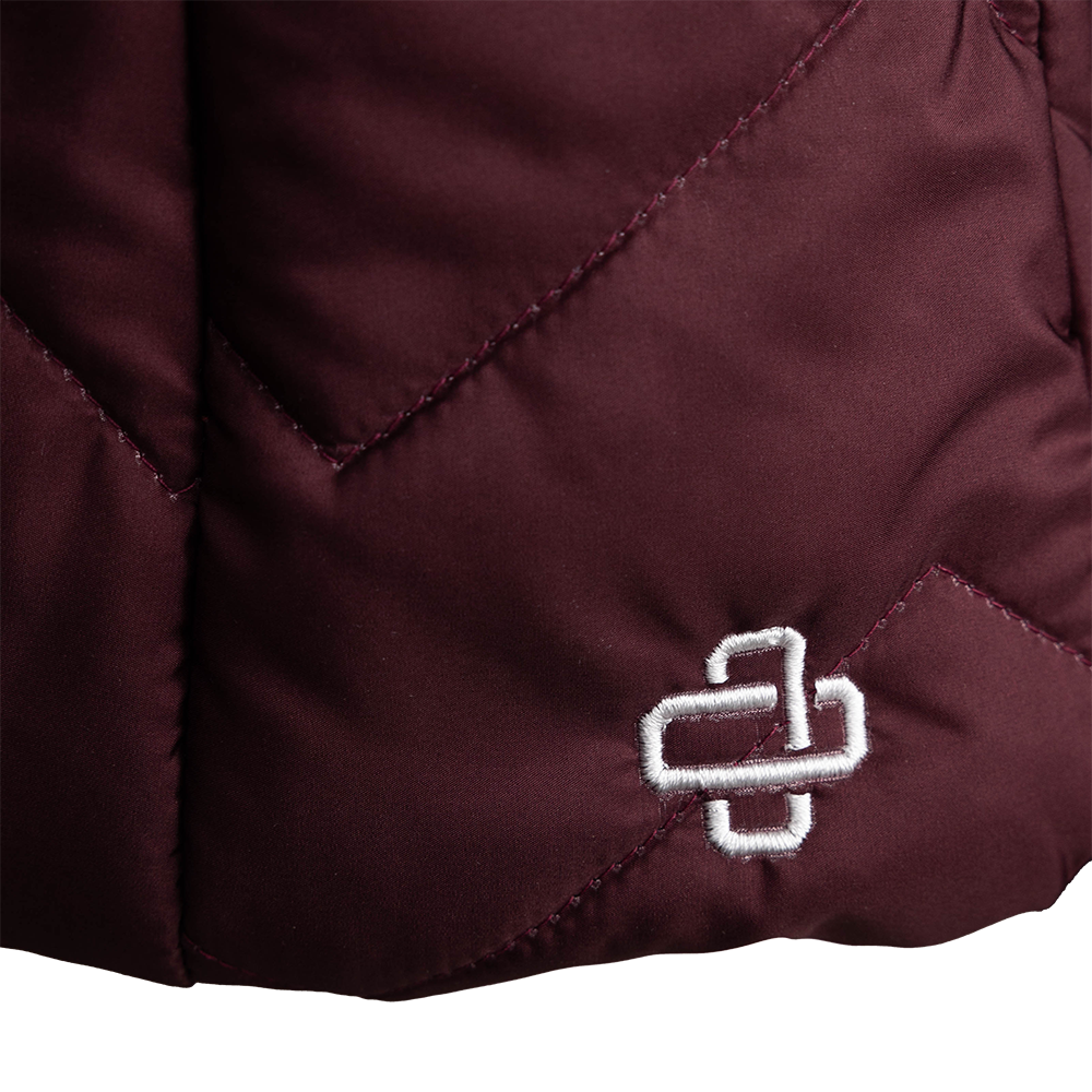 Collegiate Outfitters Italian Women's Puffer Jacket - Maroon