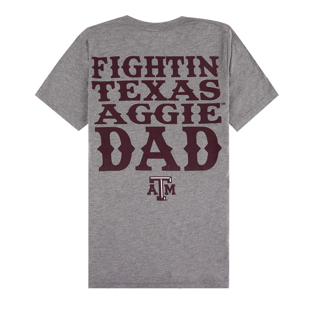 Fightin' Texas Aggie Dad Grey T-Shirt
