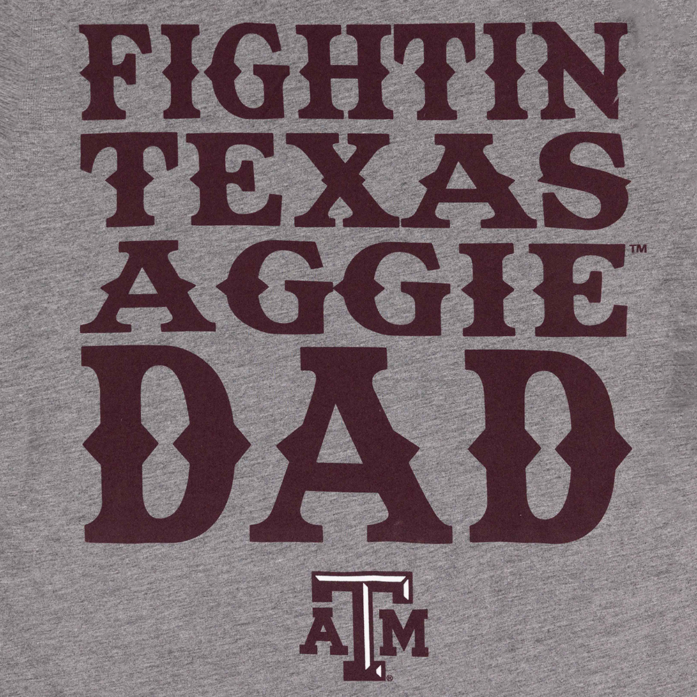 Fightin' Texas Aggie Dad Grey T-Shirt