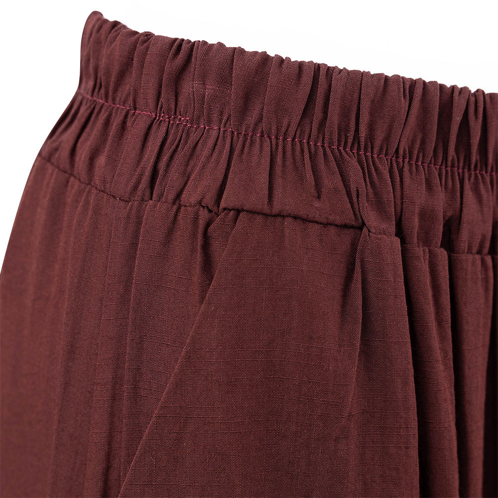 Collegiate Outfitters Flowy Collard Button Up Set - Maroon