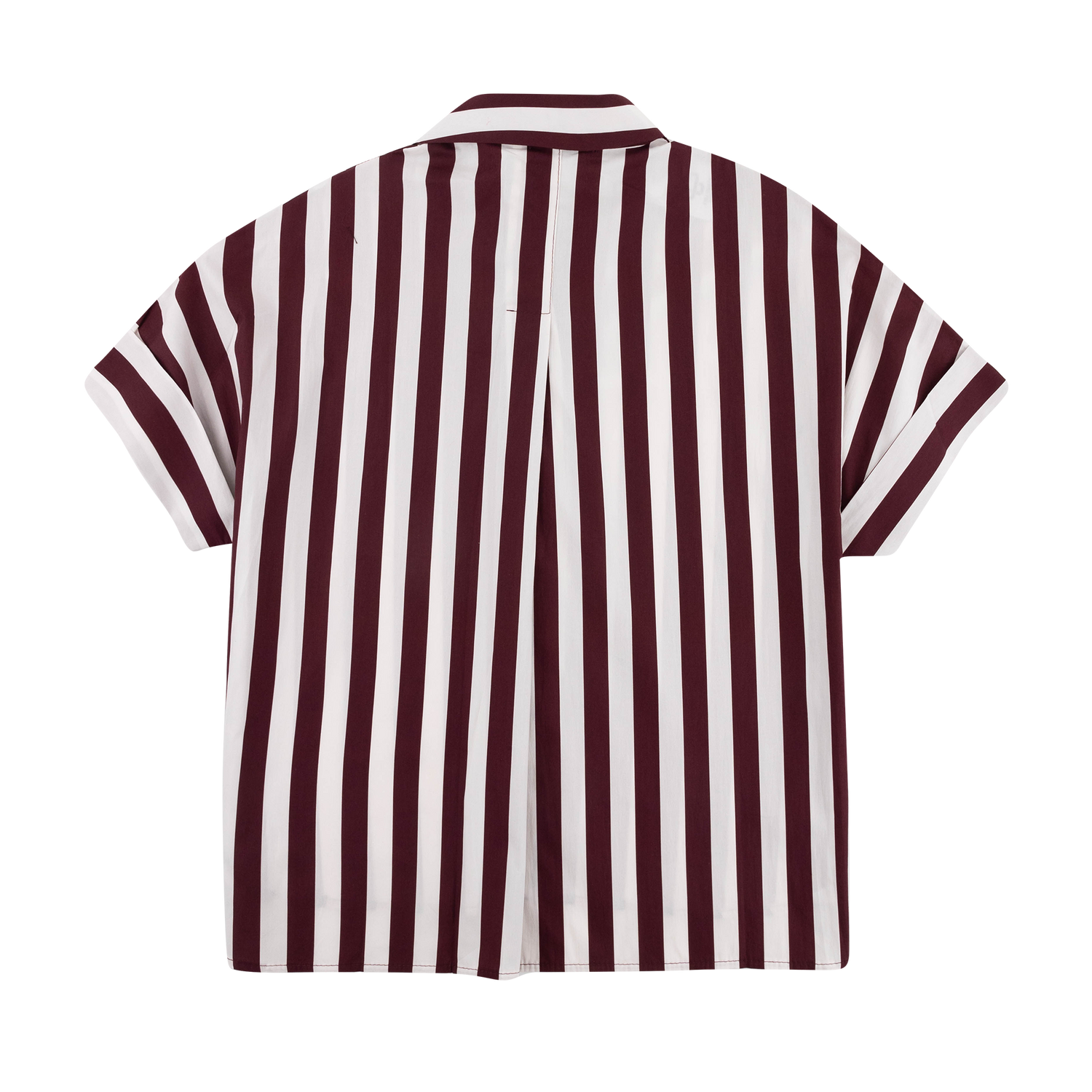 Collegiate Outfitters Striped Button Down Top - Maroon