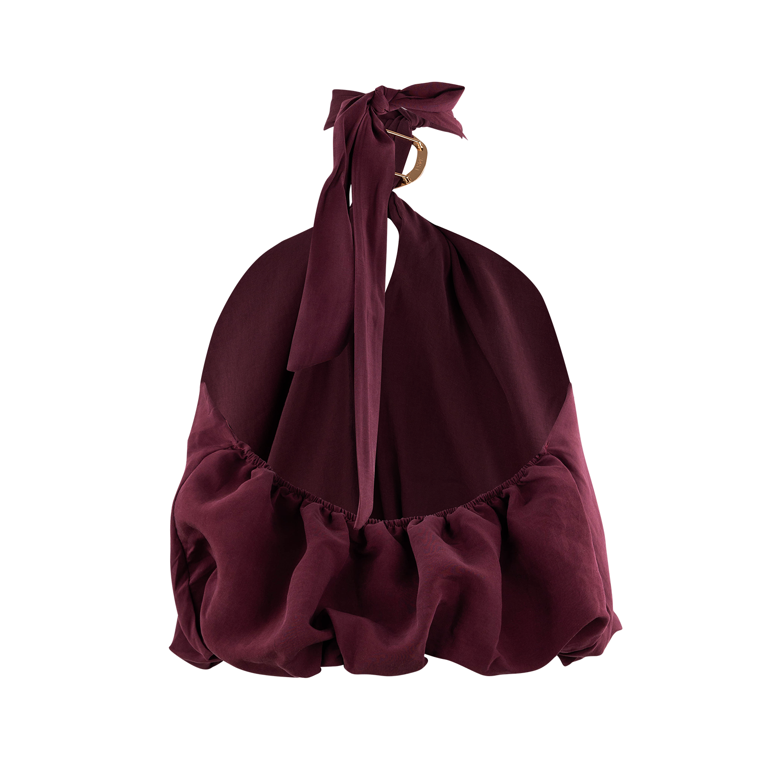 Collegiate Outfitters Flowy Halter Stone Top - Maroon