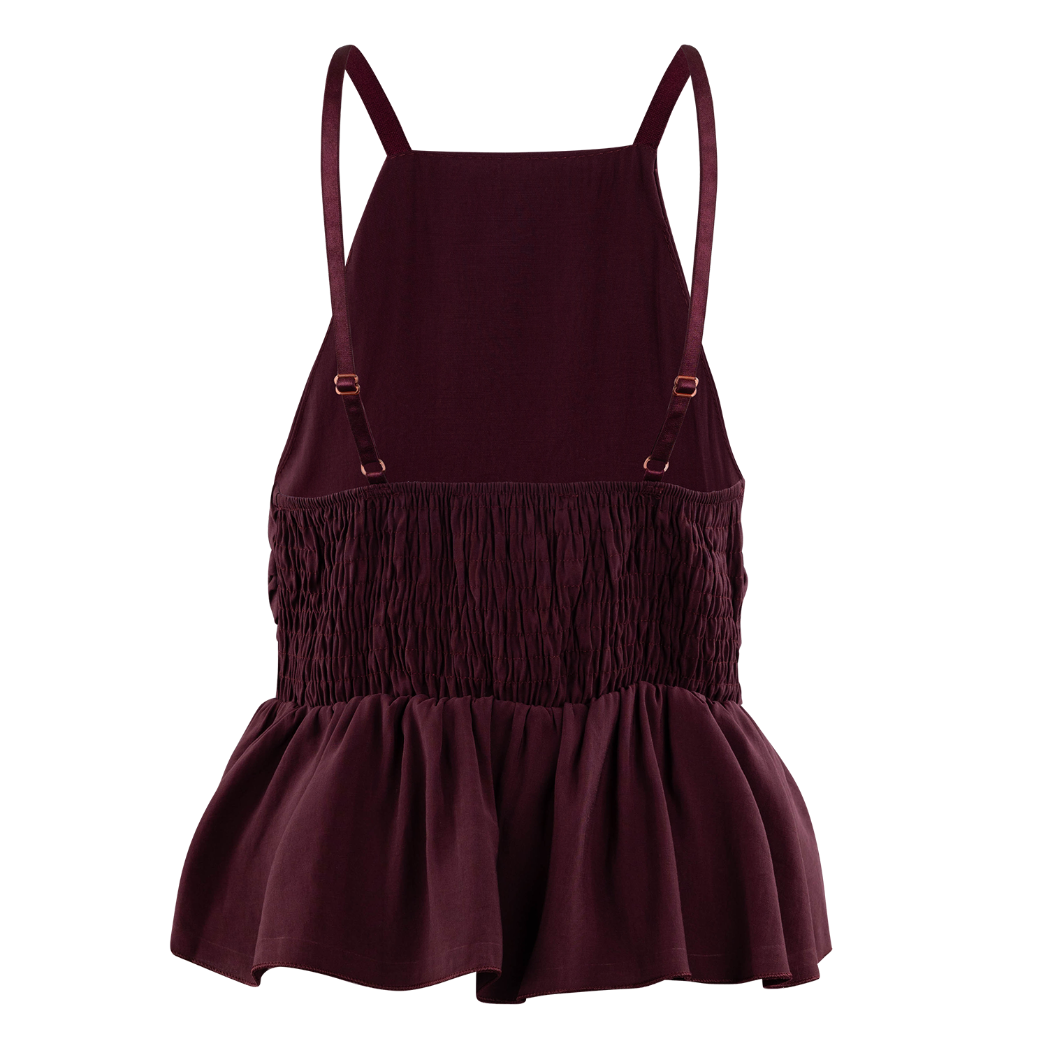 Collegiate Outfitters Peplum Italian Cami - Maroon