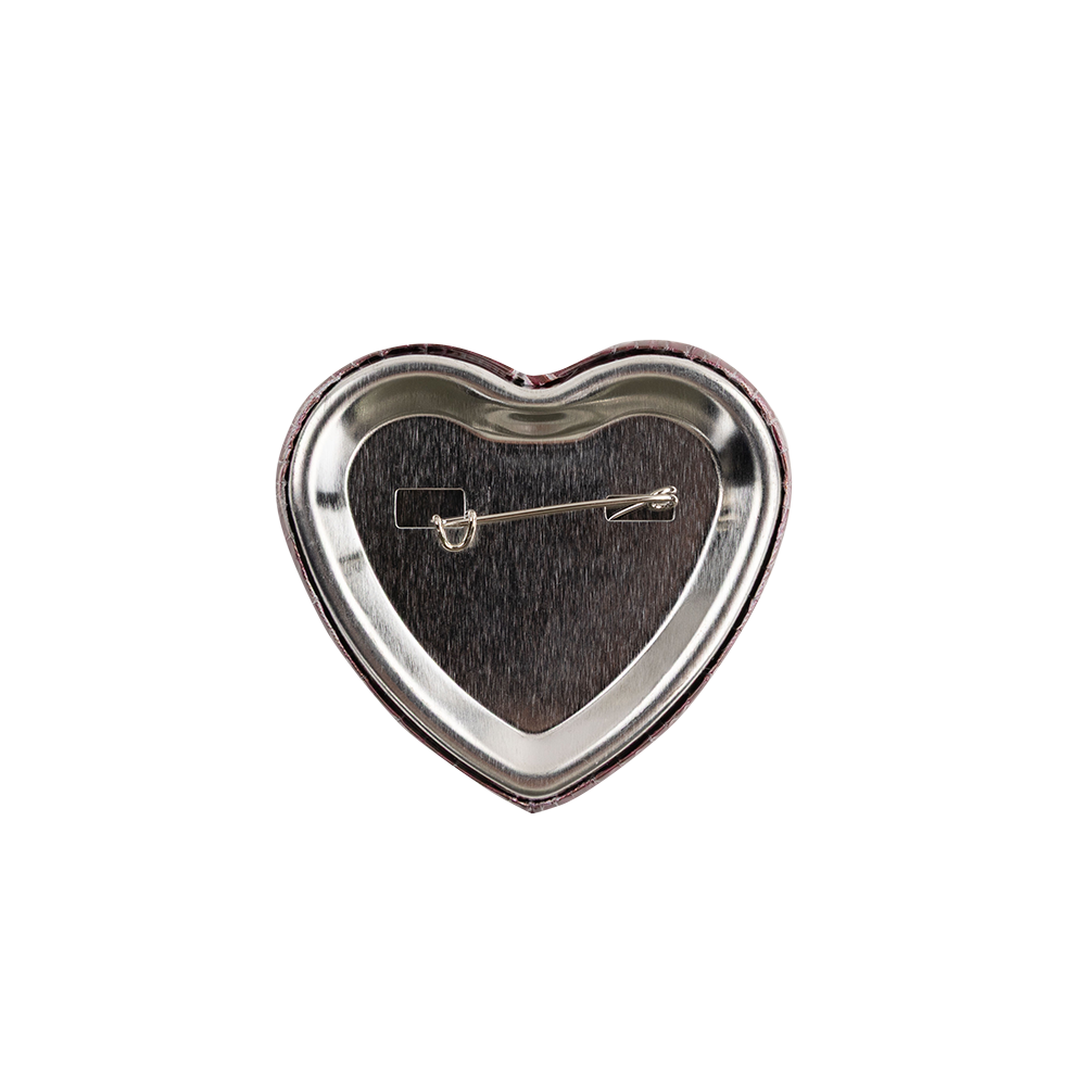 Texas A&M Fan Glam Maroon Pearl Heart A&M Button