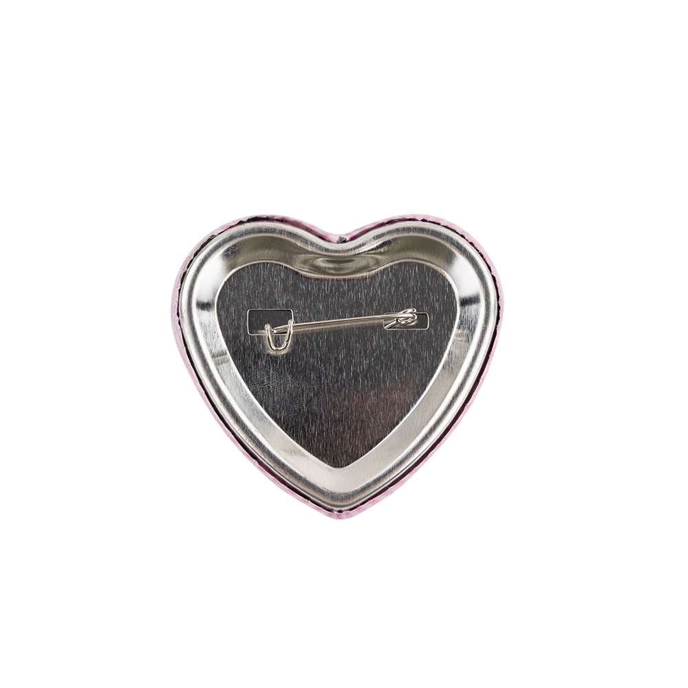 Texas A&M Fan Glam Pink Stripe Pearl Heart A&M Button
