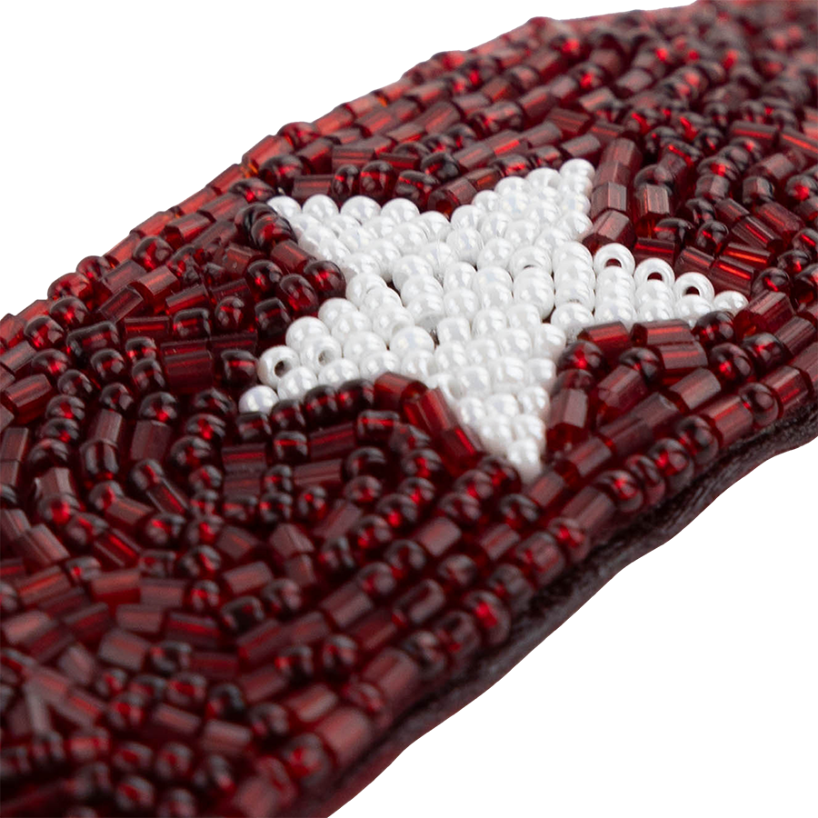 Texas A&M Fan Glam Star Skinny Beaded Purse Strap - Maroon