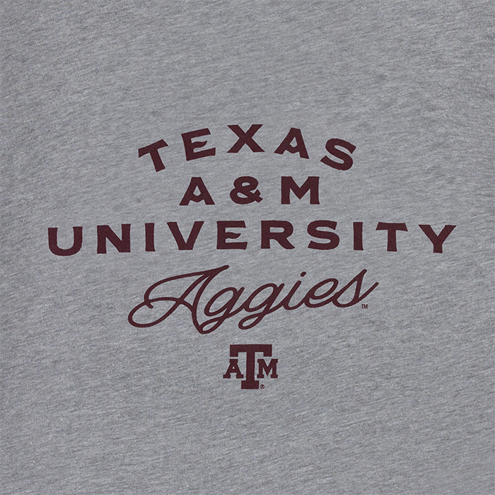 Texas A&M Bella + Canvas Triblend Aggies T-Shirt - Gray