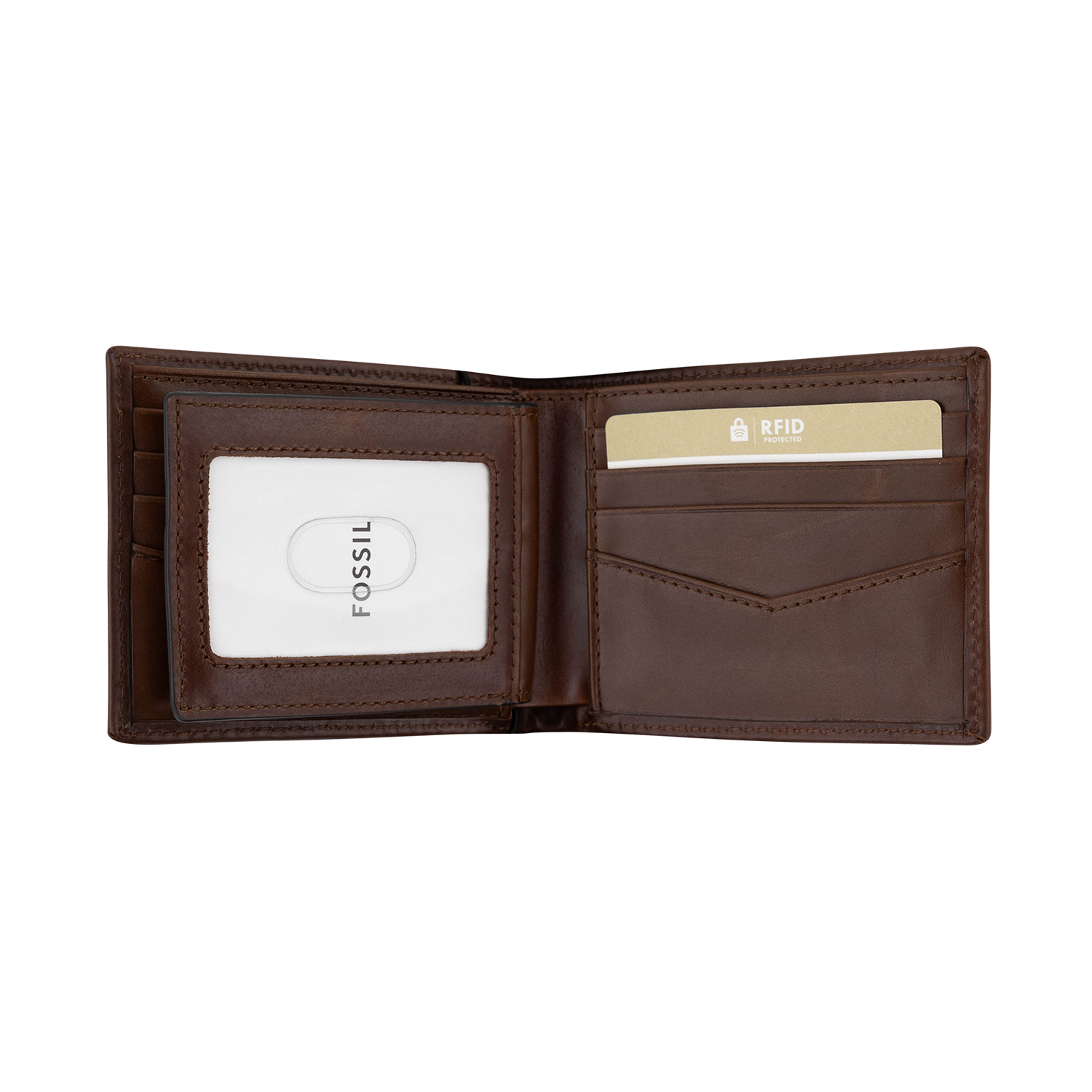 Texas A&M Fossil Dark Brown Bifold Wallet