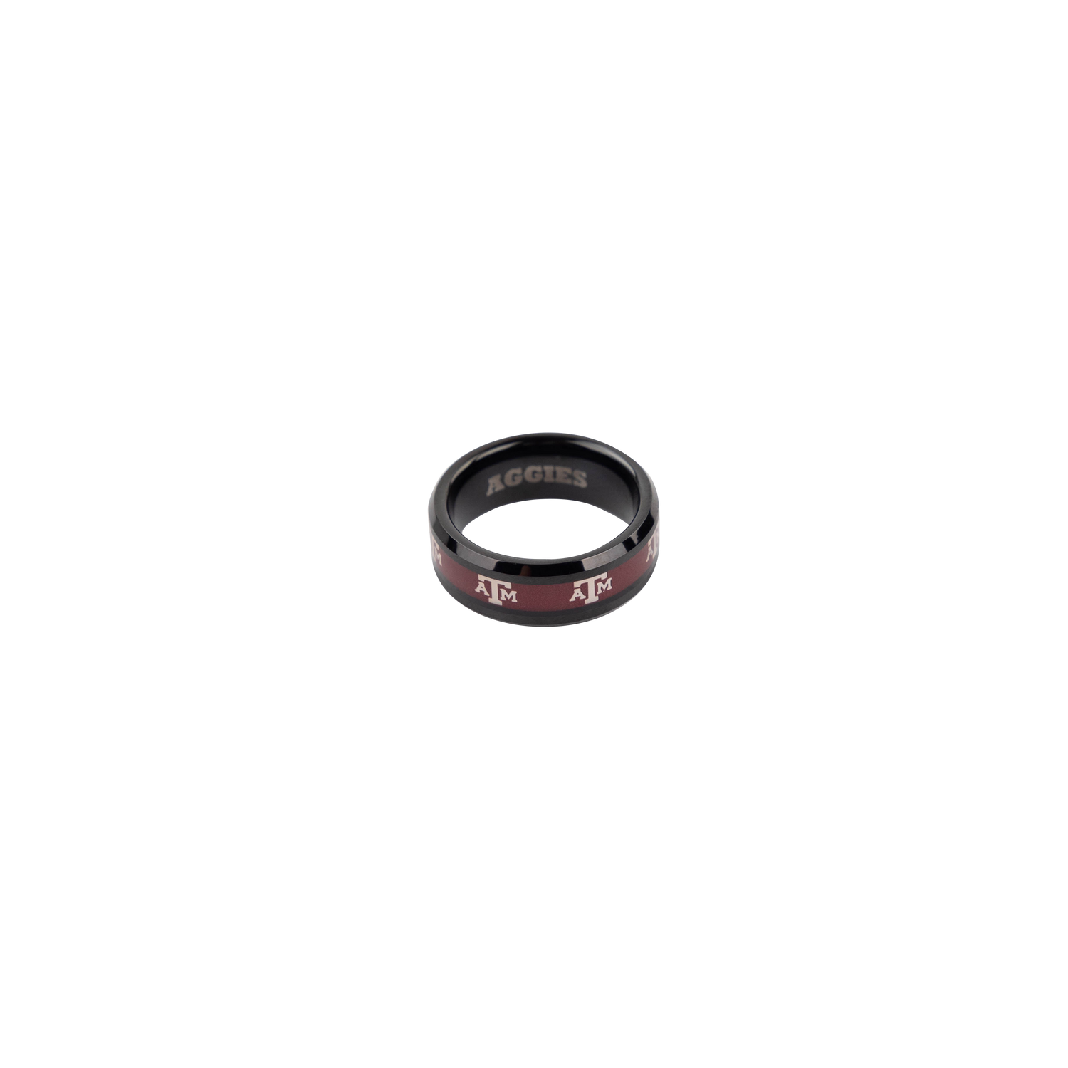 Texas A&M Fan Drip Men's Tungsten Ring