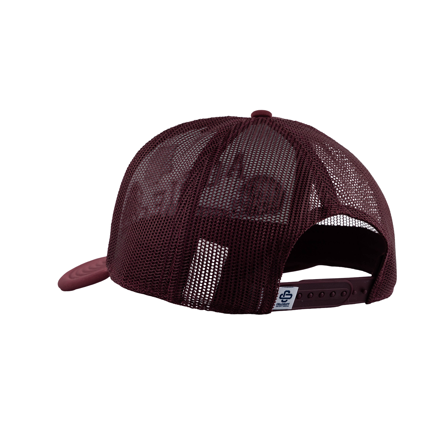 Aggies Collegiate Outfitters Diagonal Patch Hat - White