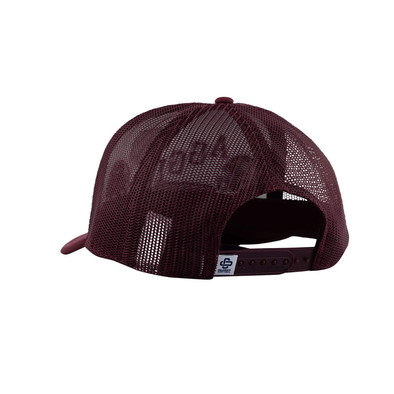 Aggies Collegiate Outfitters Diagonal Patch Hat - White
