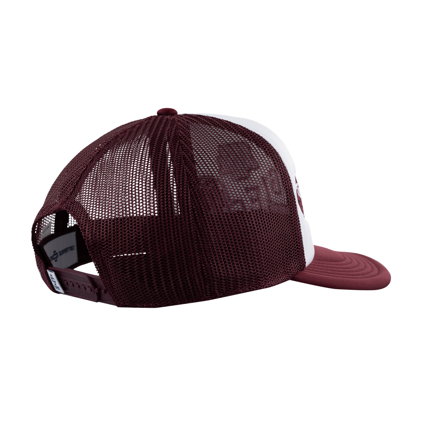 Aggies Collegiate Outfitters Diagonal Patch Hat - White