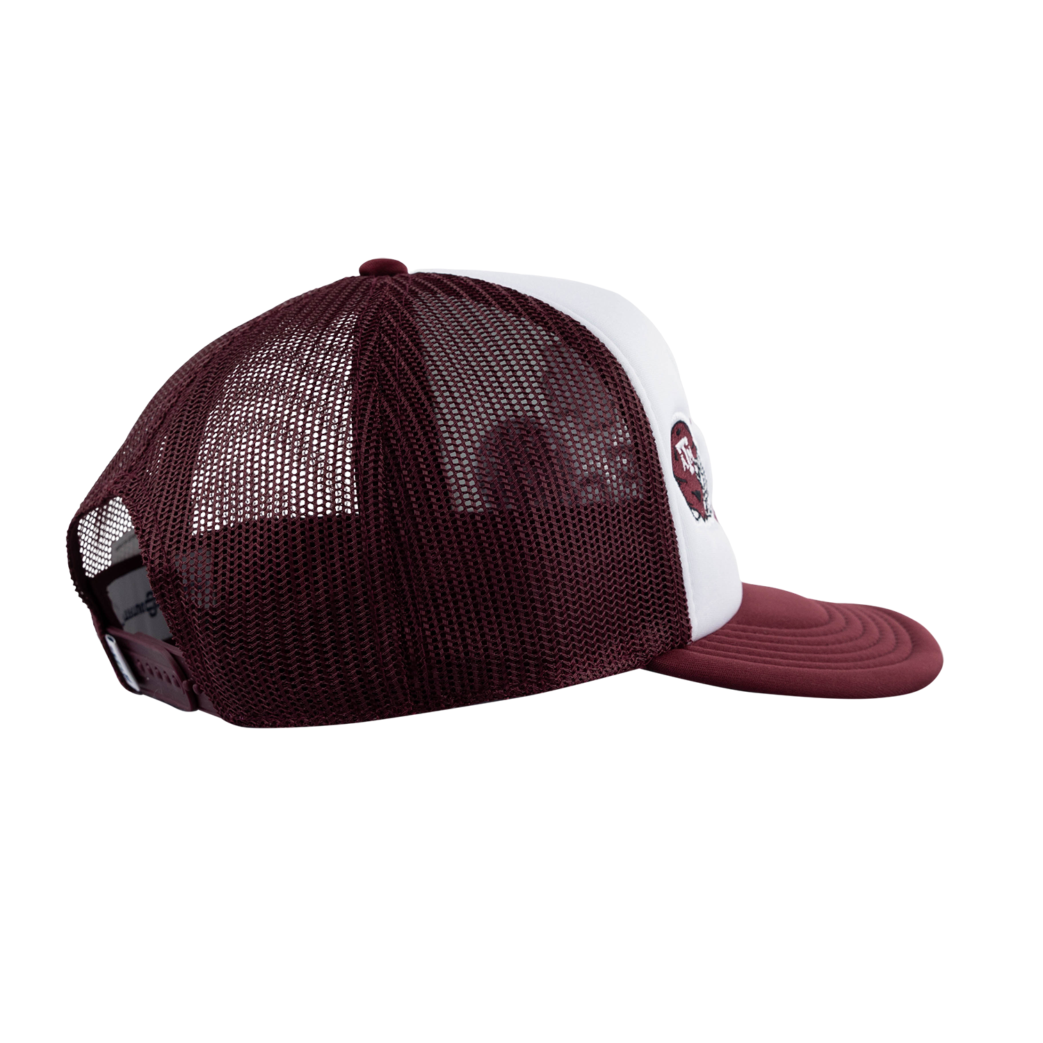 Aggies Collegiate Outfitters Diagonal Patch Hat - White