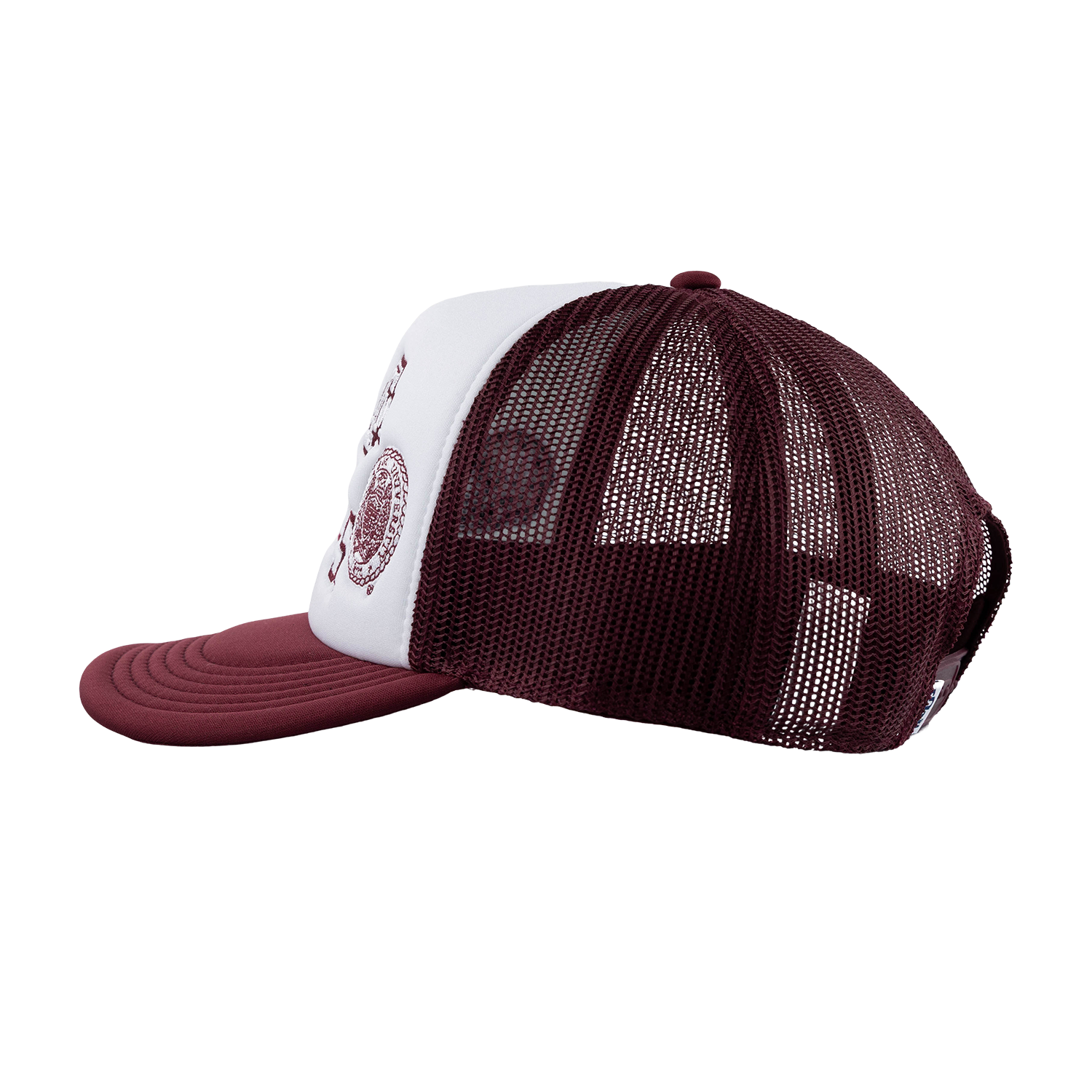Aggies Collegiate Outfitters Diagonal Patch Hat - White