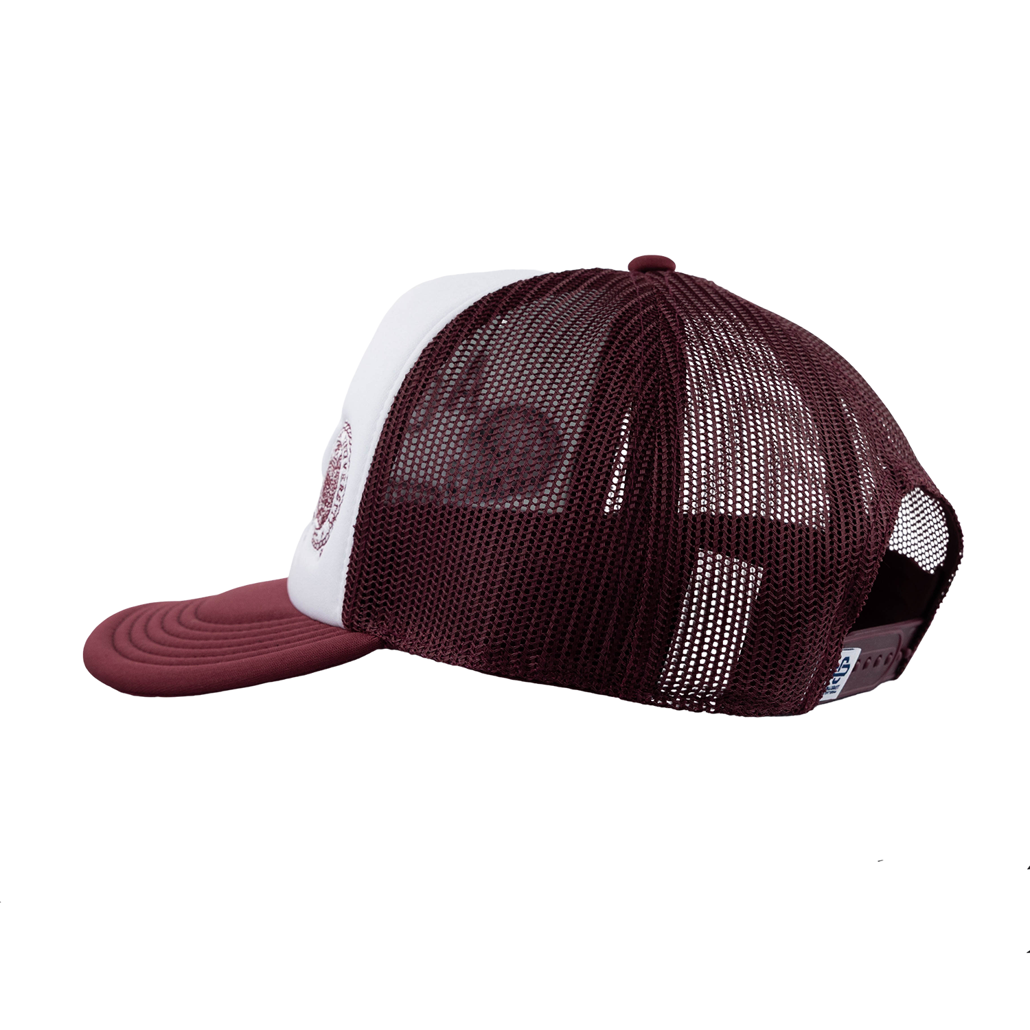 Aggies Collegiate Outfitters Diagonal Patch Hat - White
