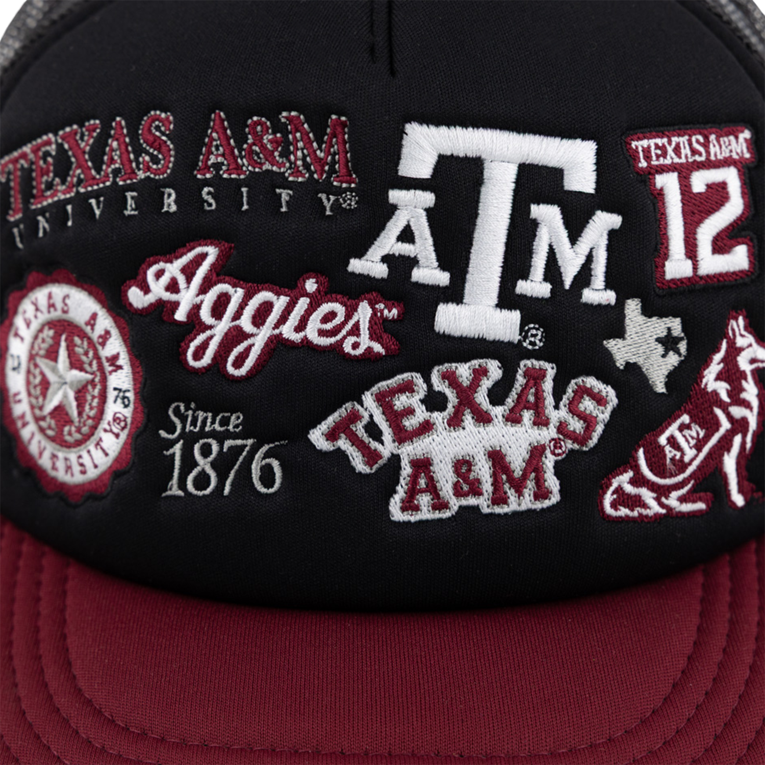 Texas A&M Collegiate Outfitters All Over Patch Hat - Black