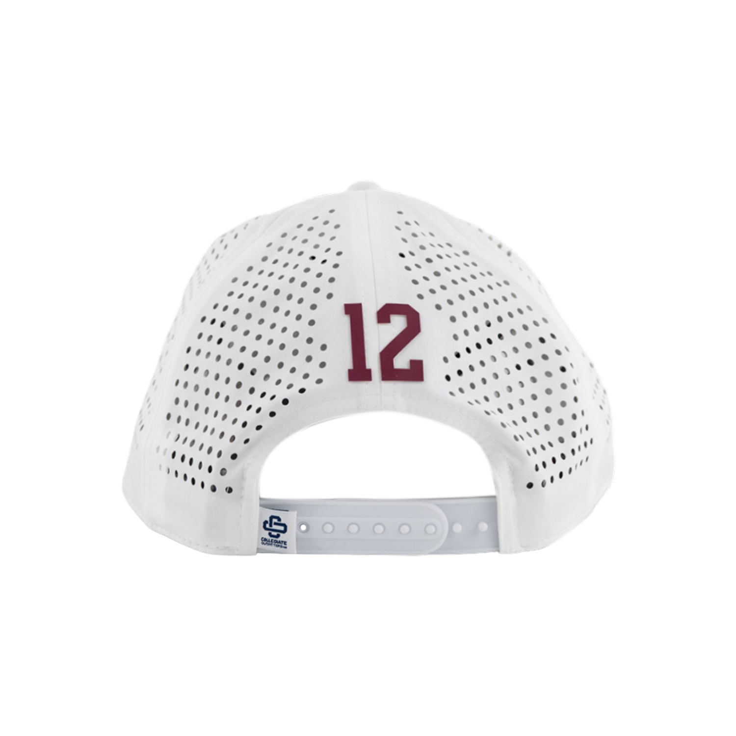 Script Aggies Collegiate Outfitters Stretch Fit Rope Cap - White