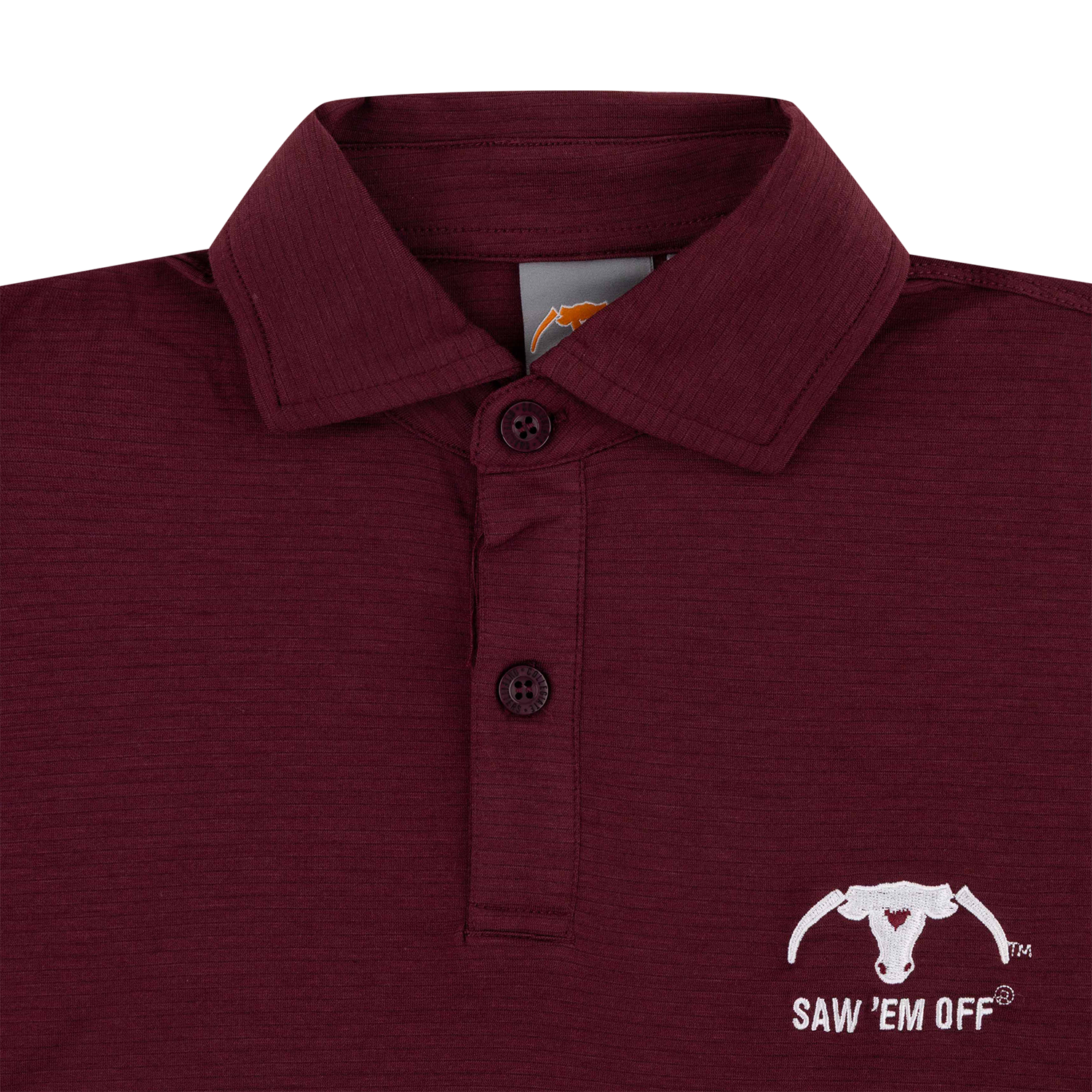 Saw 'Em Off Lightweight Polo - Maroon