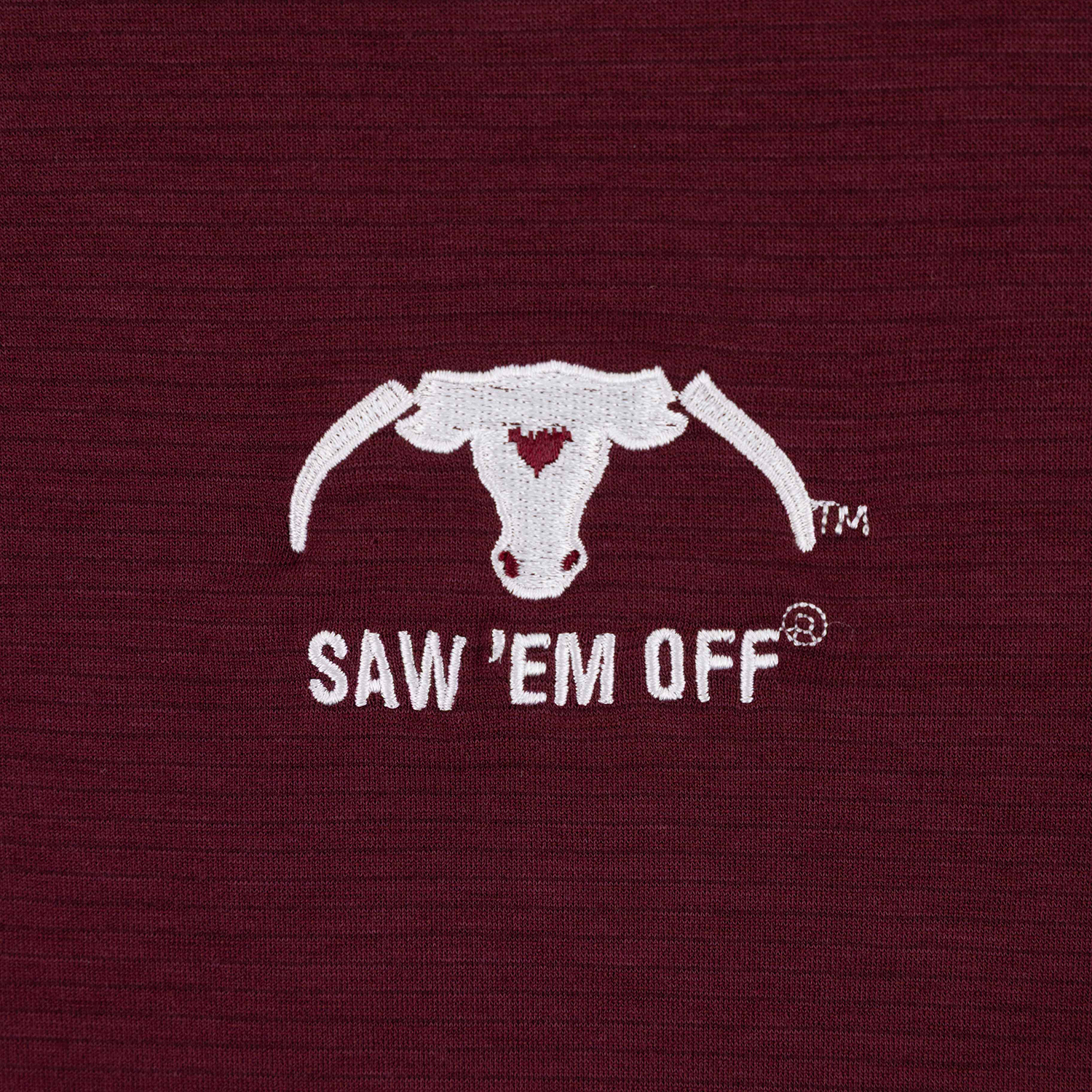 Saw 'Em Off Lightweight Polo - Maroon
