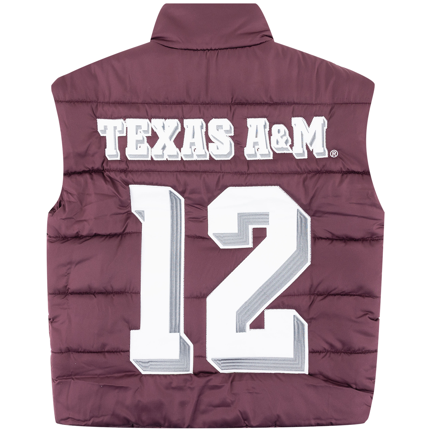 Texas A&M Collegiate Outfitters Jersey Puffer Vest - Maroon