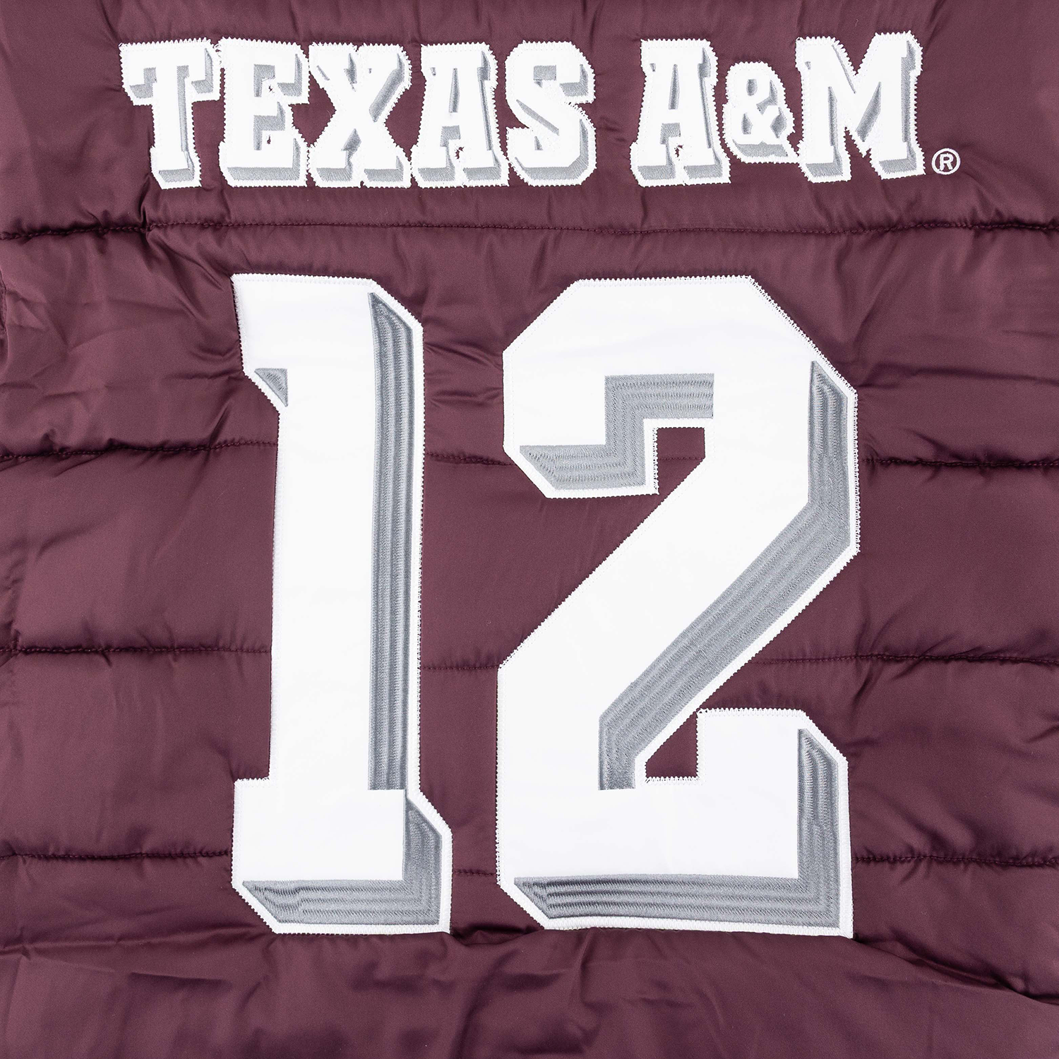 Texas A&M Collegiate Outfitters Jersey Puffer Vest - Maroon