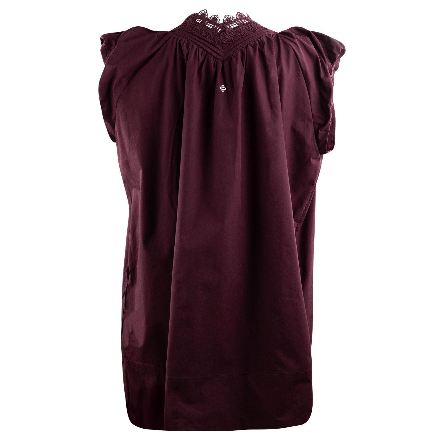 Collegiate Outfitters Lace V-Neck Dress - Maroon