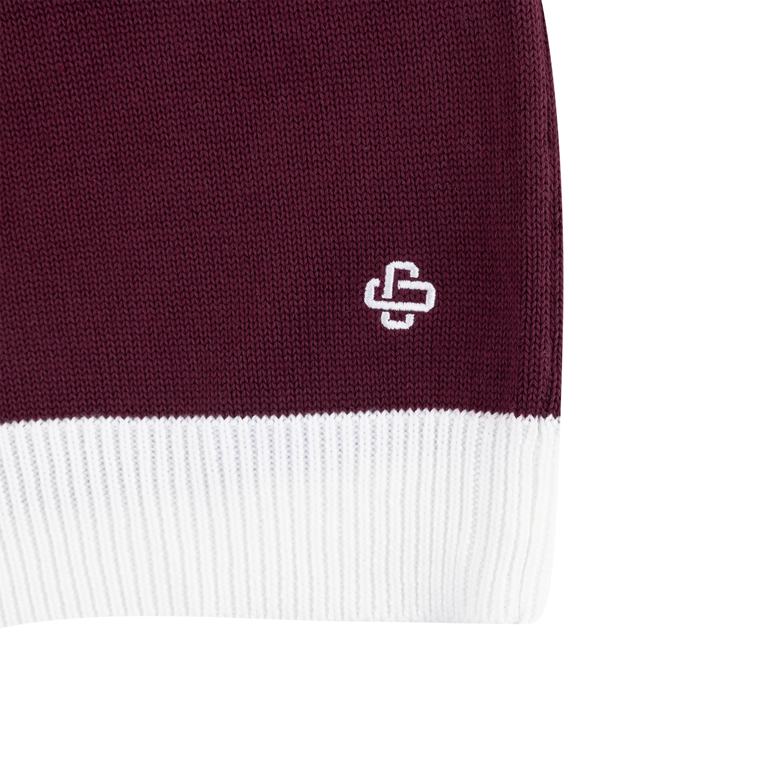 Collegiate Outfitters Oversized Howdy Pennant Sweater Vest - Maroon