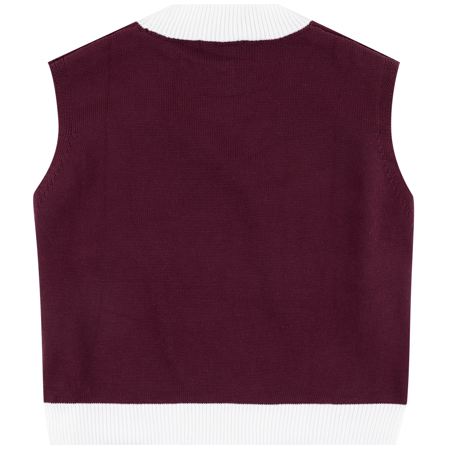 Collegiate Outfitters Oversized Howdy Pennant Sweater Vest - Maroon