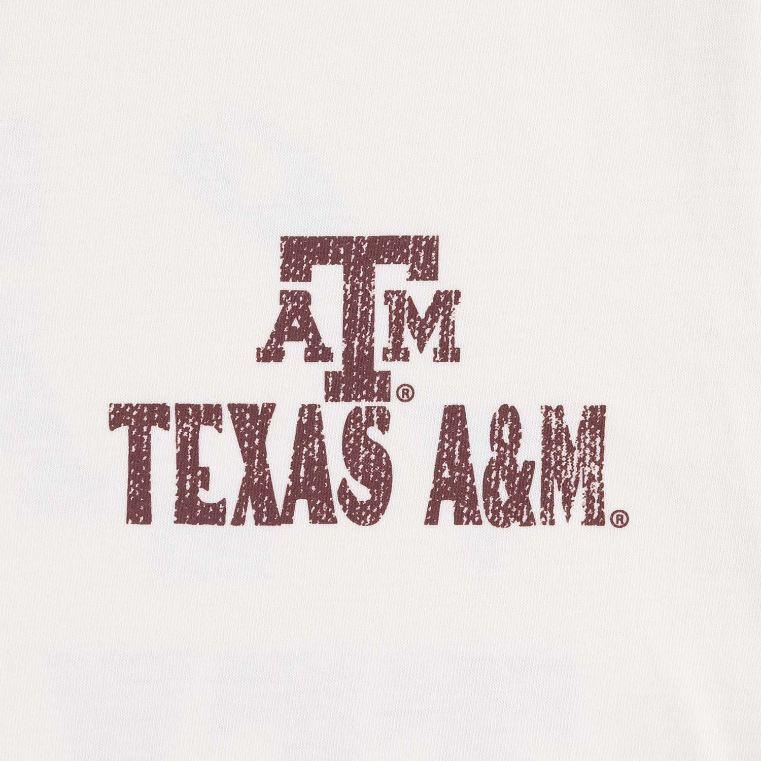 Texas A&M '47 Brand Cracked Print T-Shirt - Cream