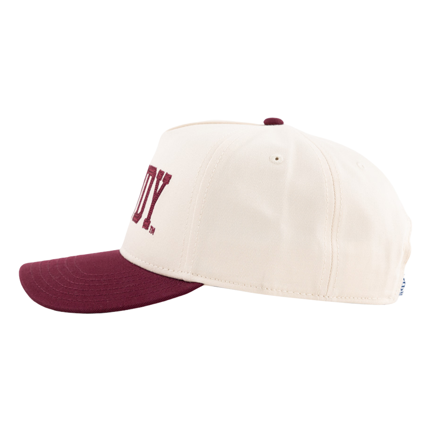 Howdy Embroidered Collegiate Outfitters Two Toned Cap - Cream