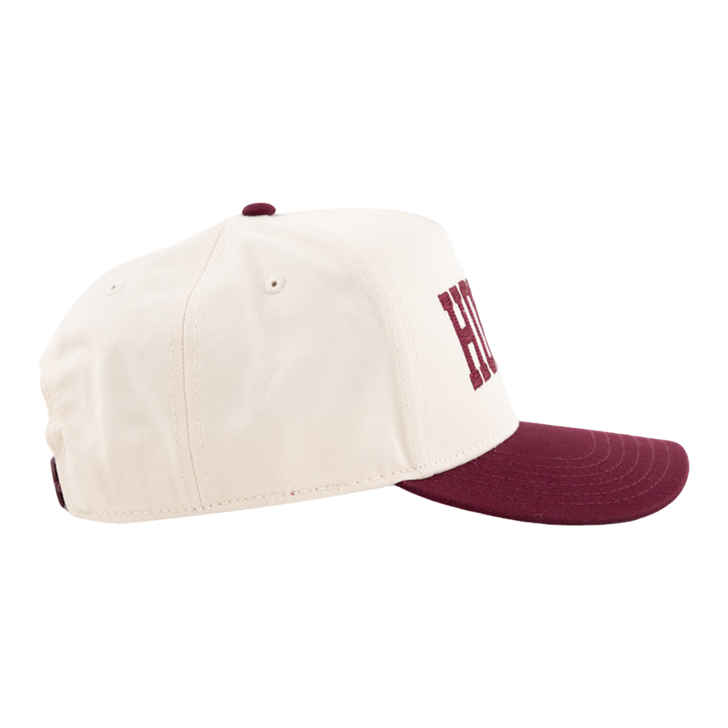 Howdy Embroidered Collegiate Outfitters Two Toned Cap - Cream