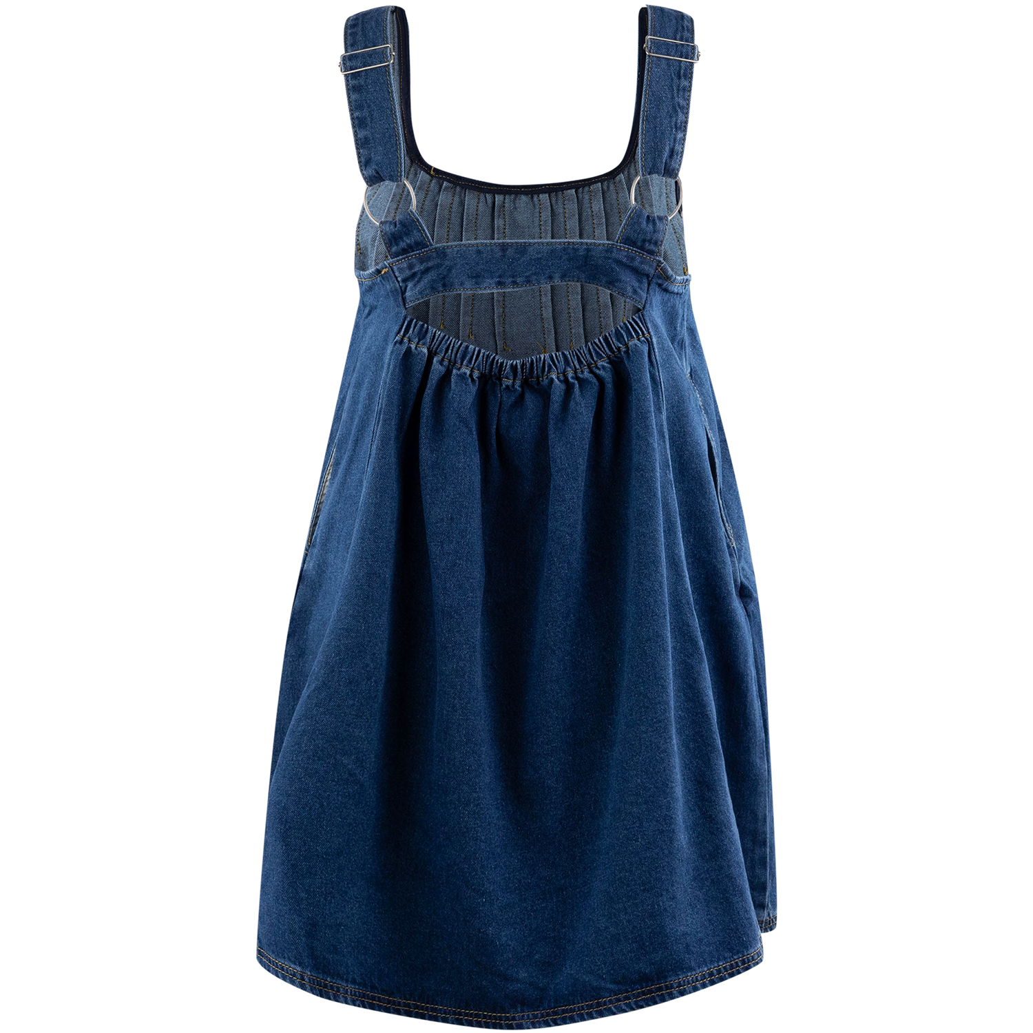Veveret Denim Pleated Dress