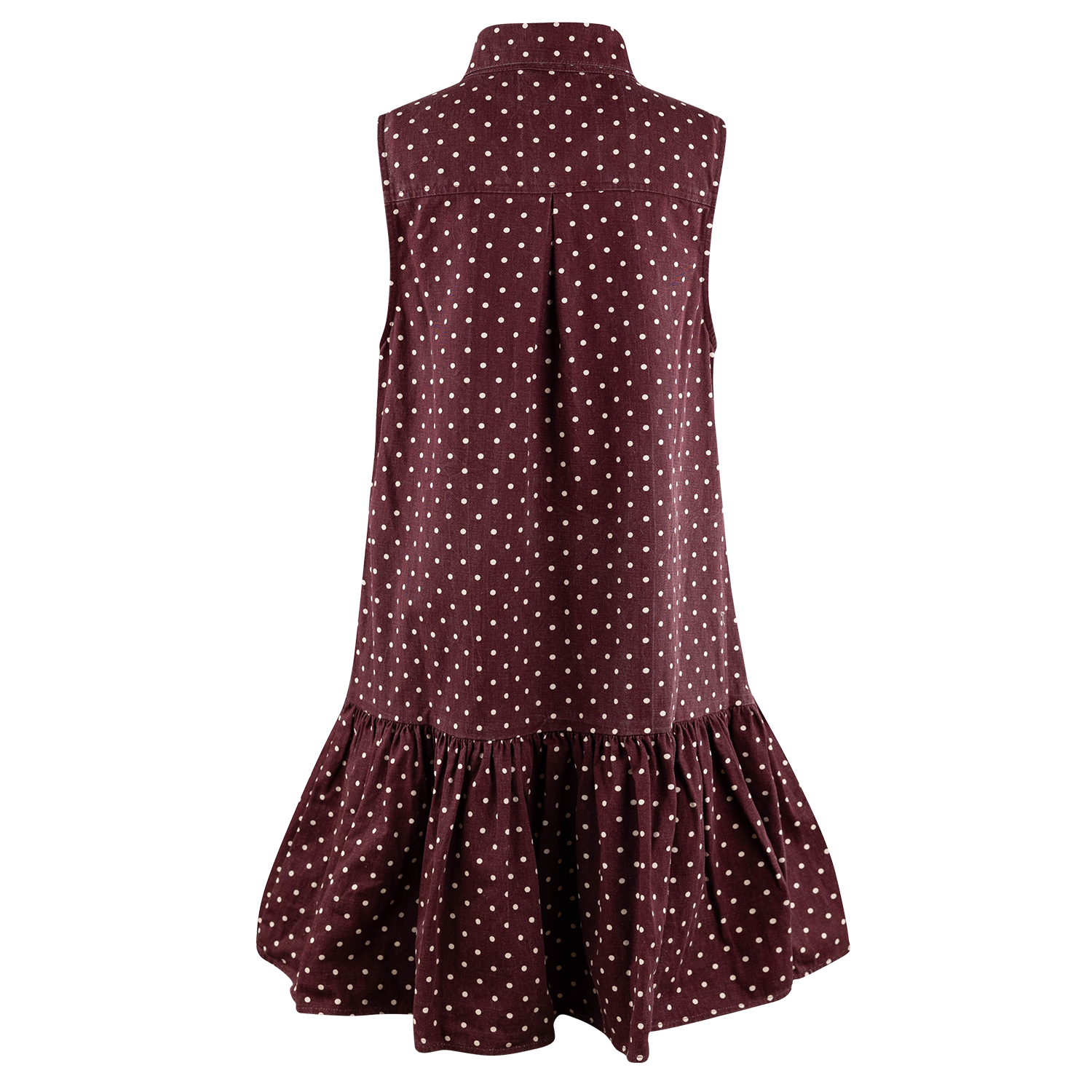 ENTRO Polka Dot Mini Dress - Maroon