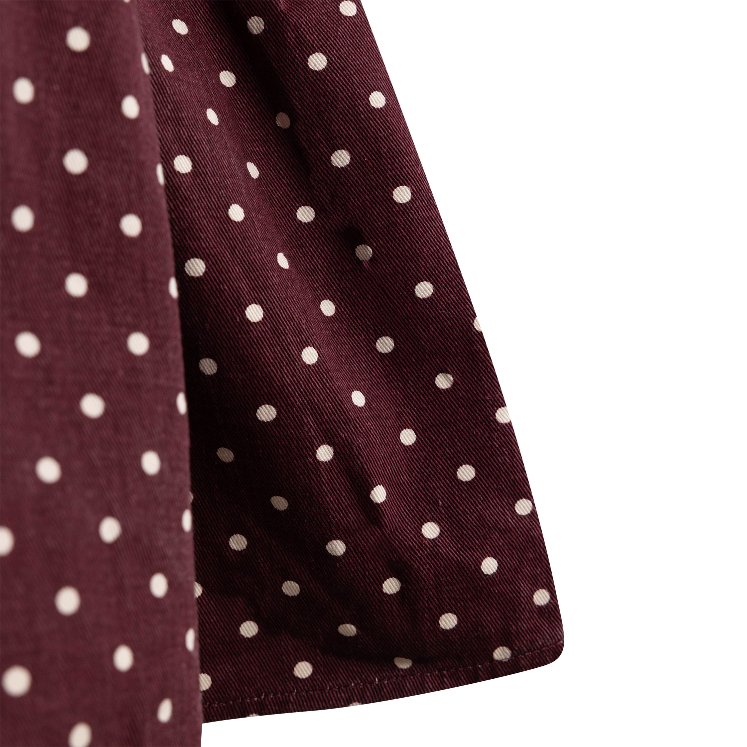 ENTRO Polka Dot Mini Dress - Maroon