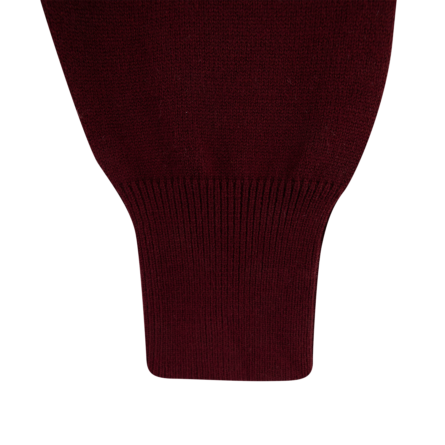 Star Drop Long Sleeve Knit Cardigan - Maroon