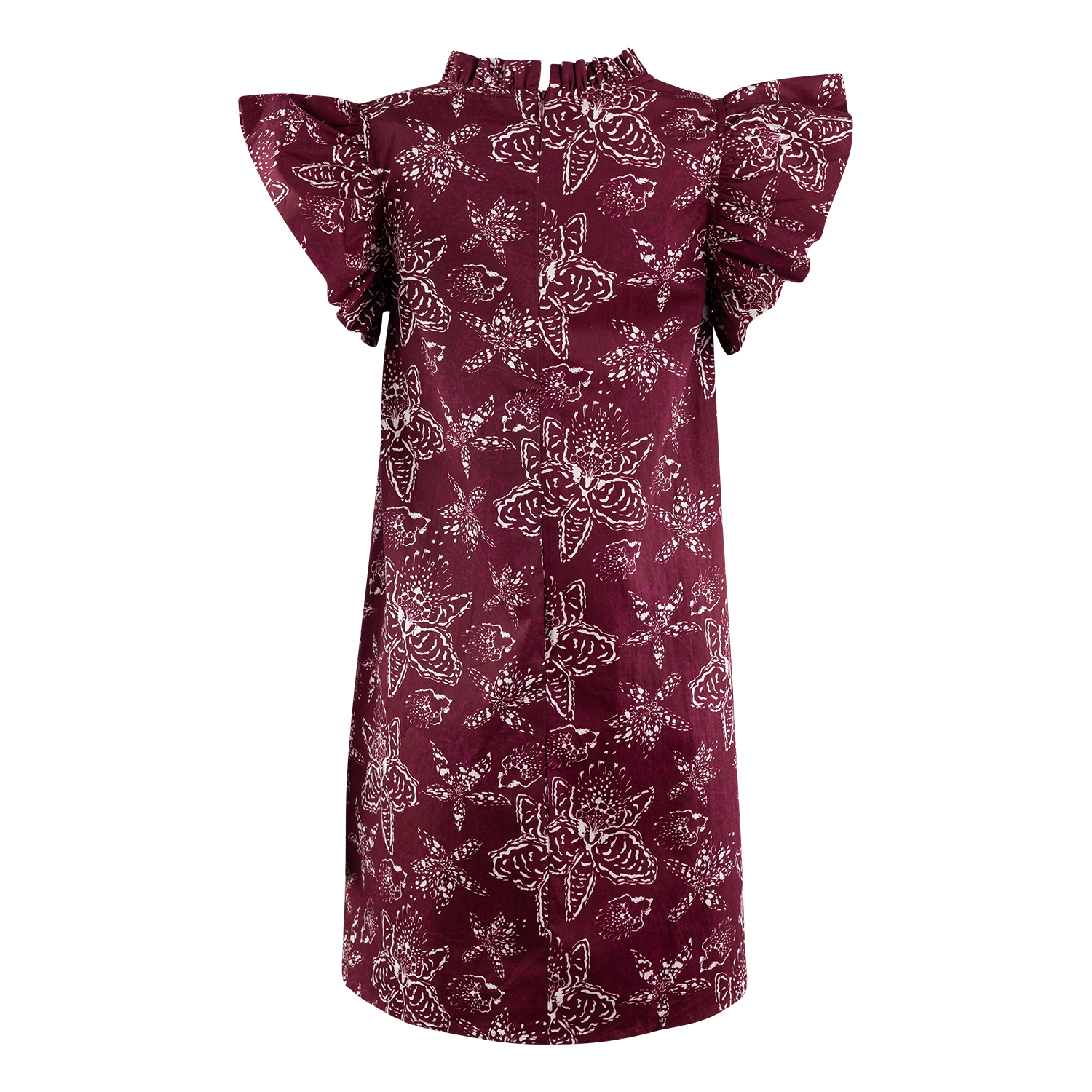 Pretty Follies Wine Country Floral Dress - Maroon