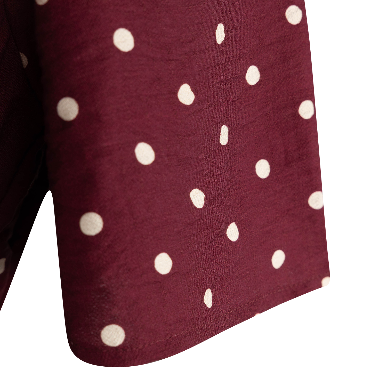 She + Sky Tiered Polka Dot Maxi Dress - Maroon