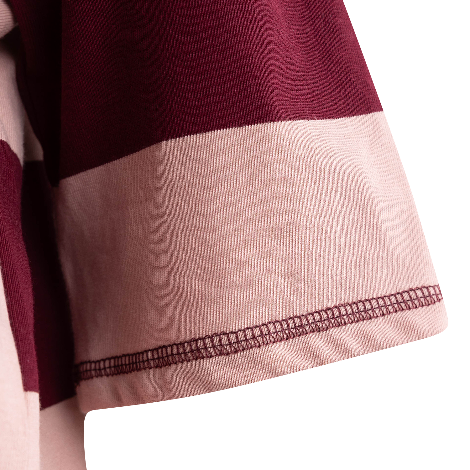 Quarter Zip Stripe Top and Short Set - Pink