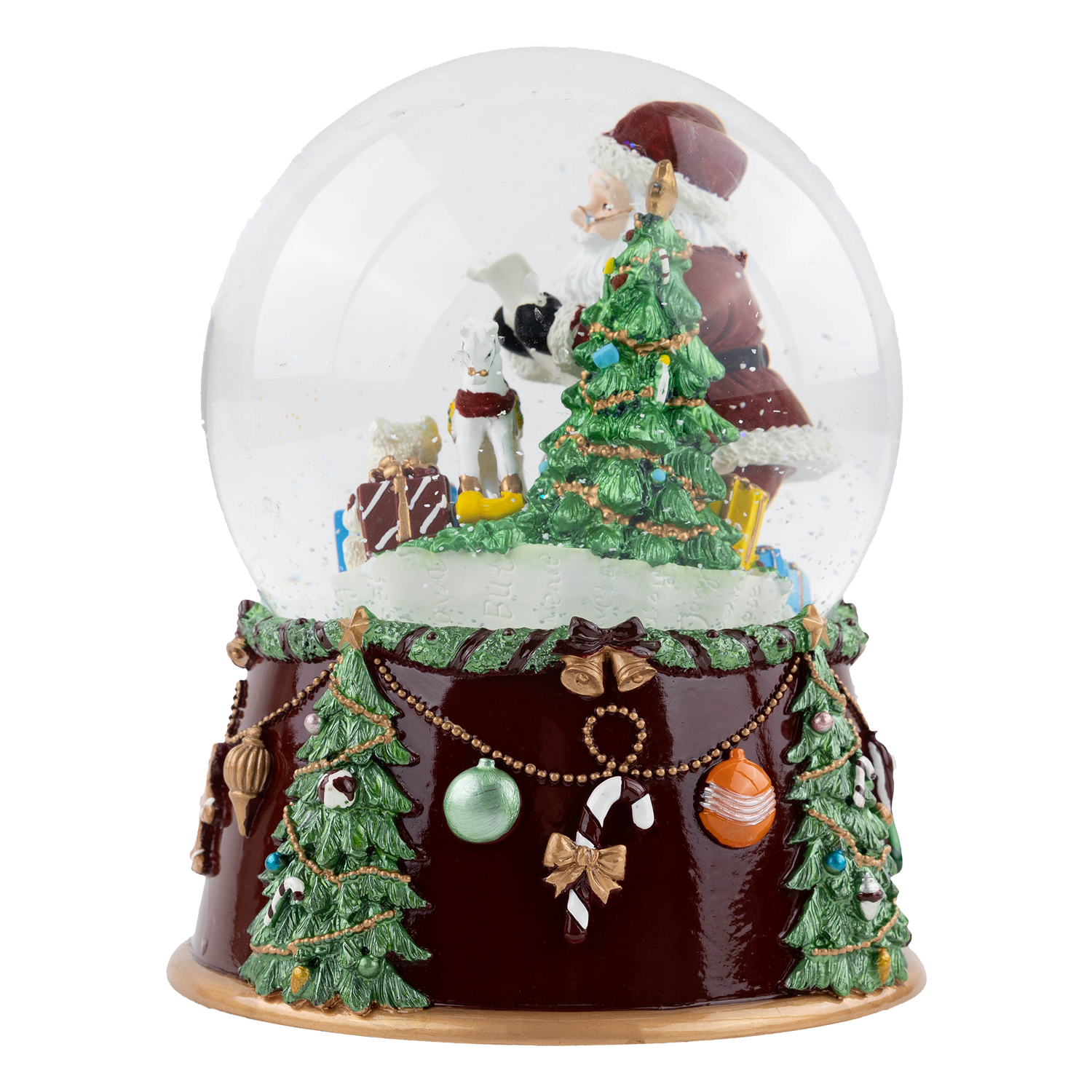 Collegiate Outfitters Christmas Cheer Music Box Snow Globe